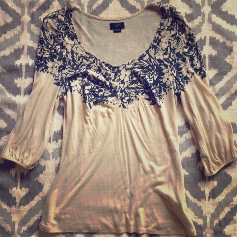 Anthropologie Deletta printed top